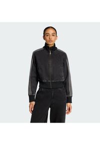 Adidas - adidas Kurtka jeansowa Firebird KD2898 Czarny Regular Fit. Kolor: czarny. Materiał: bawełna #1