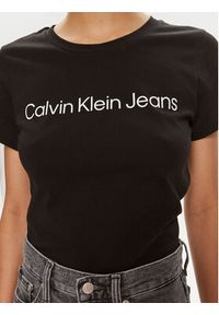 Calvin Klein Jeans Komplet 2 t-shirtów J20J220161 Czarny Slim Fit. Kolor: czarny. Materiał: bawełna #7