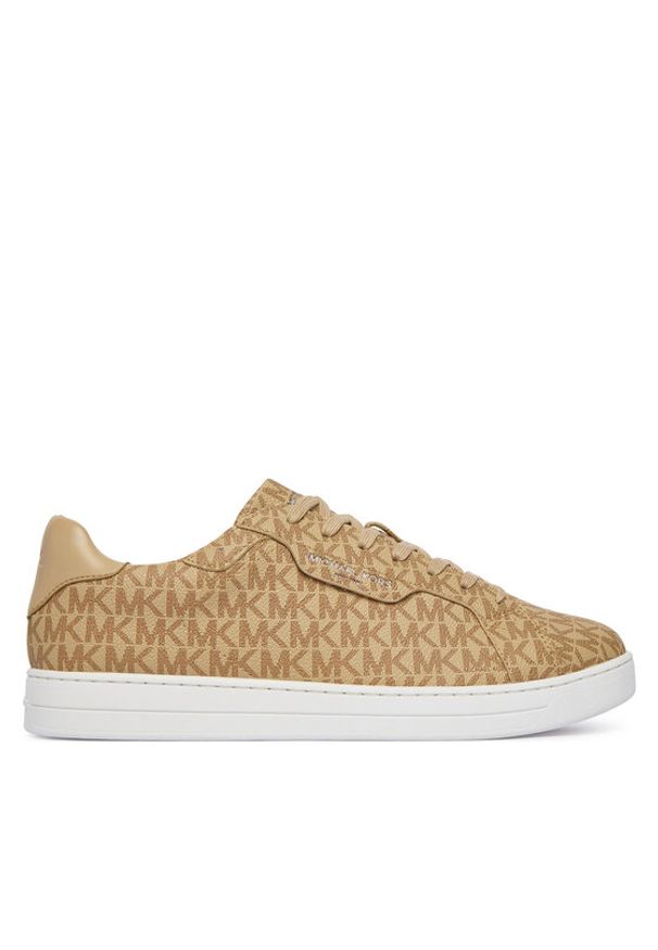 MICHAEL Michael Kors Sneakersy 42S4KEFS1B Beżowy. Kolor: beżowy. Materiał: skóra