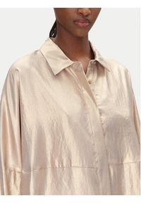 ACCESS FASHION Koszula 53-7016-922 Złoty Loose Fit. Kolor: złoty. Materiał: syntetyk #4