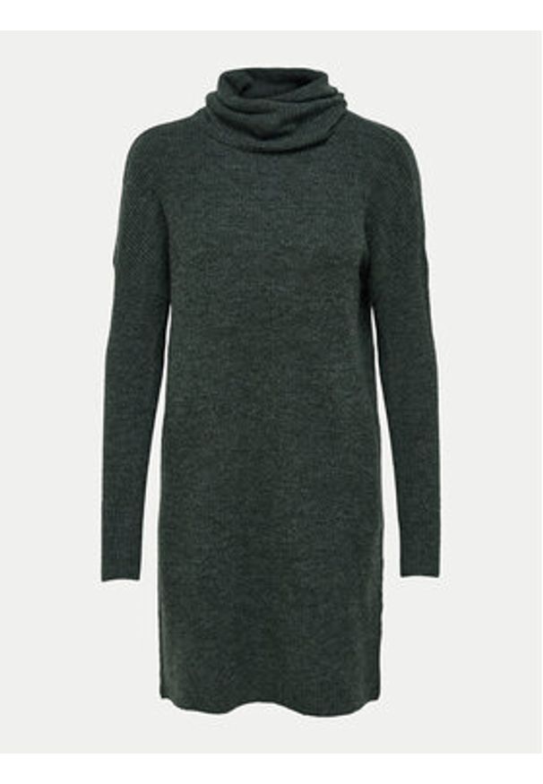 only - ONLY Sukienka dzianinowa Jana 15140166 Zielony Loose Fit. Kolor: zielony. Materiał: syntetyk