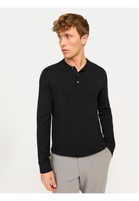 Jack & Jones Polo William 12259650 Czarny Regular Fit. Typ kołnierza: polo. Kolor: czarny. Materiał: wiskoza #3