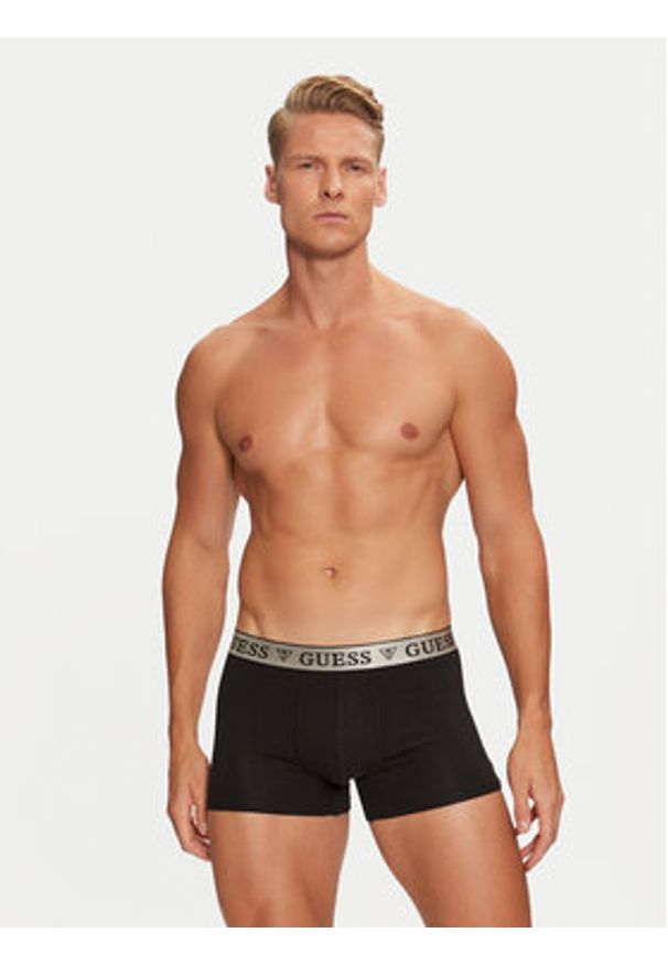 Guess Komplet 2 par bokserek U4BG0B KCD31 Czarny. Kolor: czarny. Materiał: bawełna