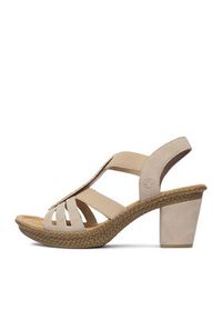 Rieker Sandały CEO-66526-62 Beżowy. Kolor: beżowy. Materiał: skóra #8