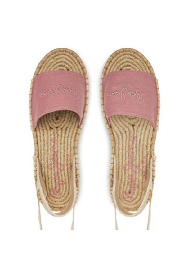 Pepe Jeans Espadryle PLS90684 Różowy. Kolor: różowy. Materiał: materiał
