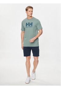 Helly Hansen T-Shirt Hh Logo T-Shirt 33979 Zielony Regular Fit. Kolor: zielony. Materiał: bawełna #3