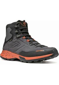 TECNICA - Buty trekkingowe męskie Tecnica Forge Hike Mid Gtx. Wysokość cholewki: za kostkę. Zapięcie: sznurówki. Kolor: szary. Materiał: syntetyk, tkanina, materiał. Szerokość cholewki: normalna. Sport: turystyka piesza