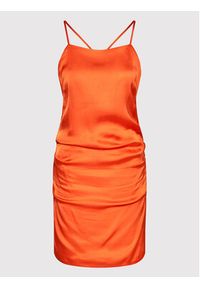 Herskind Sukienka koktajlowa Orly 4417370 Pomarańczowy Regular Fit. Kolor: pomarańczowy. Materiał: wiskoza. Styl: wizytowy