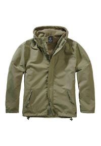 Kurtka turystyczna męska Brandit Frontzip Windbreaker Olive. Kolor: zielony