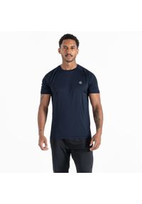 DARE 2B - Koszulka Accelerate Mens Active. Kolor: niebieski, szary, wielokolorowy. Materiał: tkanina. Wzór: nadruk #1