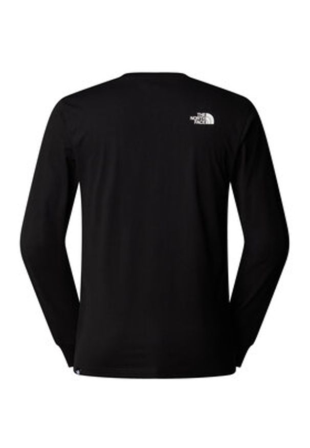 The North Face Longsleeve Fine NF0A8A6P Czarny Regular Fit. Kolor: czarny. Materiał: syntetyk, bawełna. Długość rękawa: długi rękaw