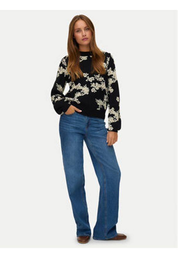Vero Moda Sweter Nancy 10333561 Czarny Regular Fit. Kolor: czarny. Materiał: syntetyk
