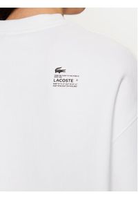 Lacoste Bluza SF5614 Biały Oversize. Kolor: biały. Materiał: bawełna