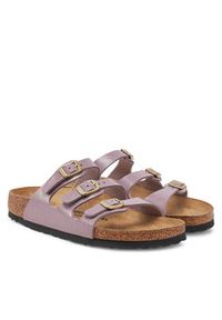 Birkenstock Klapki Florida 1029769 Fioletowy. Kolor: fioletowy. Materiał: skóra #5