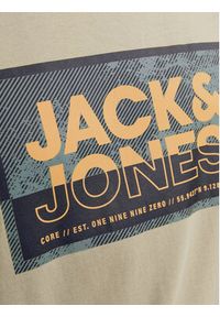 Jack & Jones - Jack&Jones T-Shirt Logan 12253442 Beżowy Standard Fit. Kolor: beżowy. Materiał: bawełna #4