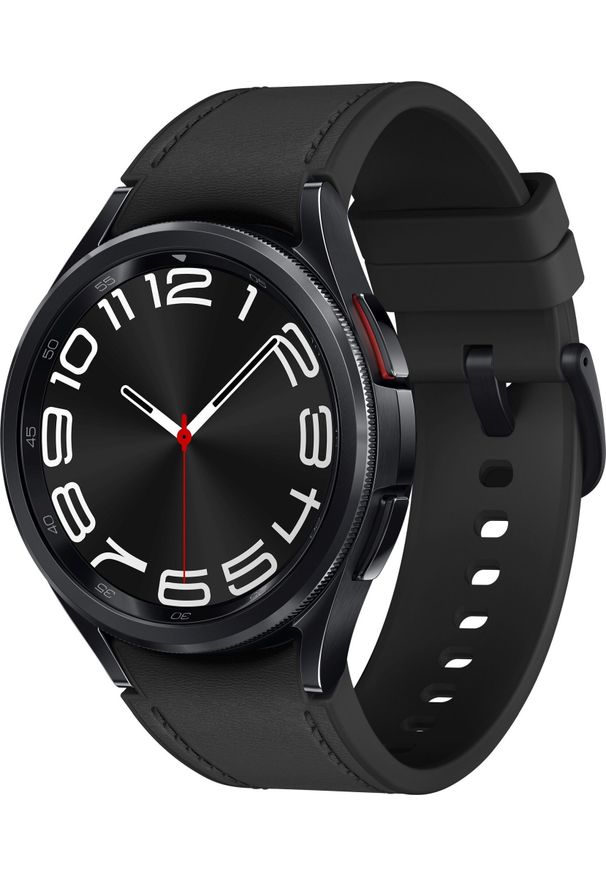 SAMSUNG - Smartwatch Samsung Galaxy Watch 6 Classic Stainless Steel 43mm Czarny (SM-R950NZKAEUE). Rodzaj zegarka: smartwatch. Kolor: czarny