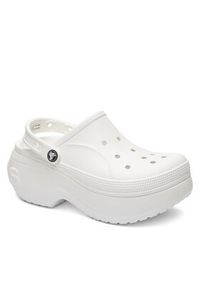 Crocs Klapki BELLA CLOG 210062-100 Biały. Kolor: biały. Materiał: skóra #3