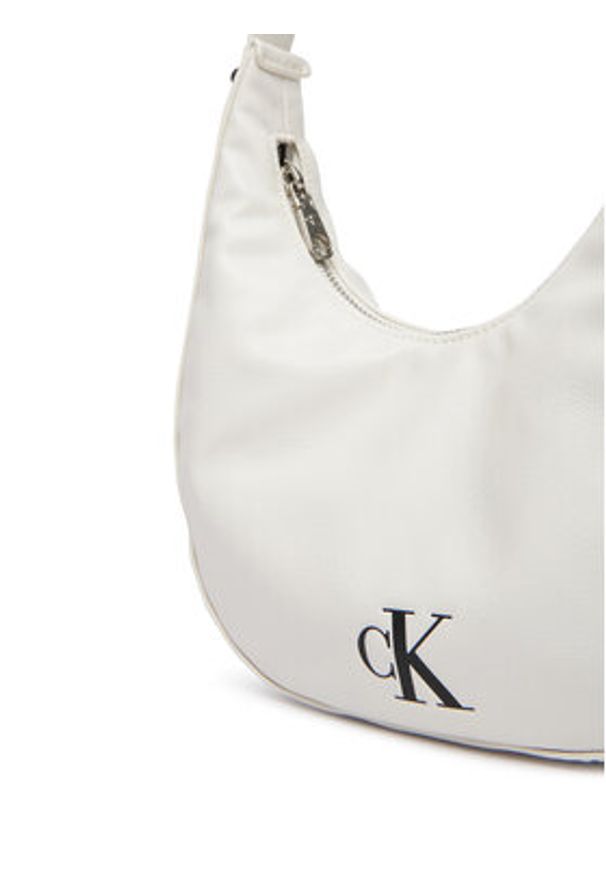 Calvin Klein Torebka Buckle Small Bag LV04F3513G Biały. Kolor: biały. Materiał: skórzane