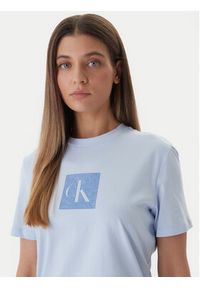 Calvin Klein Jeans T-Shirt LV047F819G Niebieski Classic Fit. Kolor: niebieski. Materiał: bawełna #5