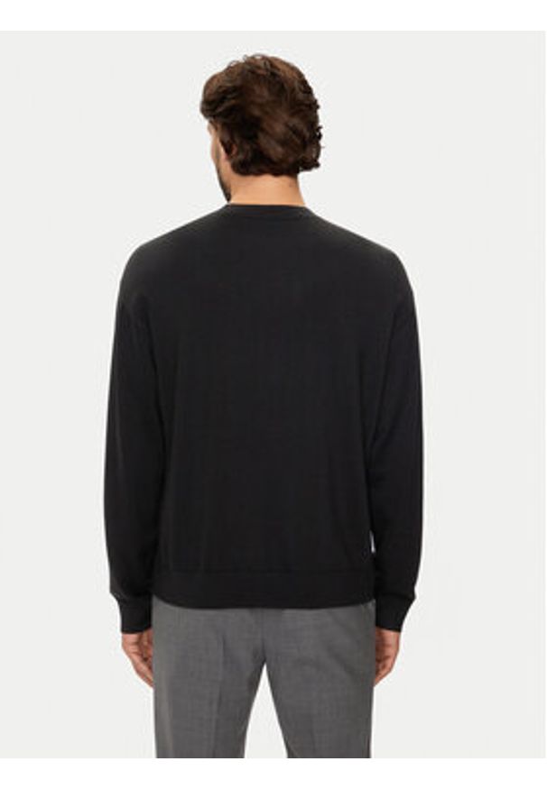 Armani Exchange Sweter 6DZM6H ZM5BZ 1200 Czarny Regular Fit. Kolor: czarny. Materiał: bawełna, syntetyk