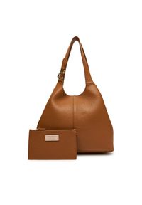 Coccinelle Torebka E1 SHA 11 01 01 Brązowy. Kolor: brązowy. Materiał: skórzane