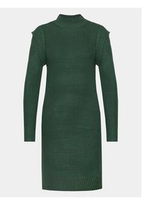 Brave Soul Sukienka dzianinowa LKD-274HARINGTOA Zielony Regular Fit. Kolor: zielony. Materiał: wiskoza #2