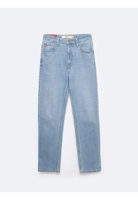 Big-Star - Jeansy męskie z prostą nogawką jasnoniebieskie Toros 171. Okazja: na co dzień. Stan: podwyższony. Kolor: niebieski. Styl: vintage, casual, klasyczny, elegancki #6