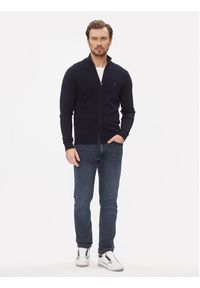 TOMMY HILFIGER - Tommy Hilfiger Kardigan MW0MW28050 Granatowy Regular Fit. Kolor: niebieski. Materiał: bawełna #3
