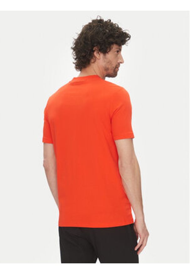 Karl Lagerfeld - KARL LAGERFELD T-Shirt 755710 552224 Czerwony Regular Fit. Typ kołnierza: dekolt w karo. Kolor: czerwony. Materiał: bawełna