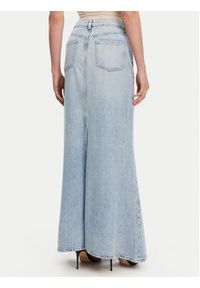 Guess Spódnica jeansowa W5GD83 D5B96 Niebieski Regular Fit. Kolor: niebieski. Materiał: lyocell #5