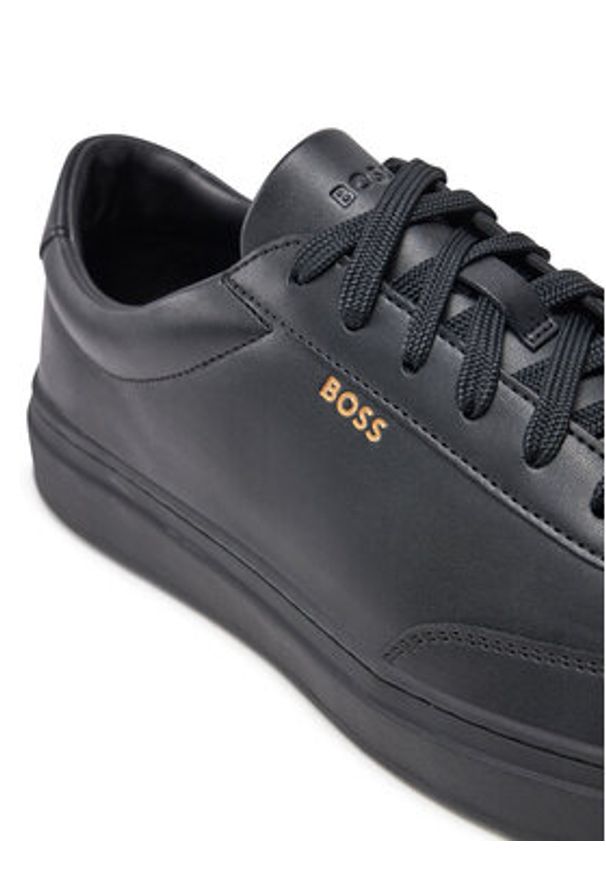 BOSS - Boss Sneakersy Kieran 50536504 Czarny. Kolor: czarny. Materiał: skóra
