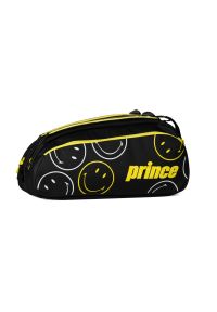PRINCE - Torba na rakiety tenisowe Prince Tour 1 Comp x Smiley. Kolor: czarny. Sport: tenis