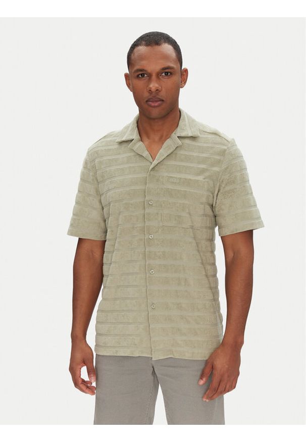 Hugo - HUGO Koszula Ellino 50539351 Zielony Relaxed Fit. Kolor: zielony. Materiał: bawełna