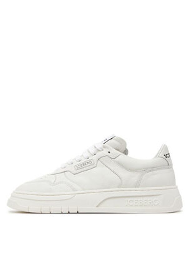 Iceberg Sneakersy IU1687 Biały. Kolor: biały. Materiał: skóra