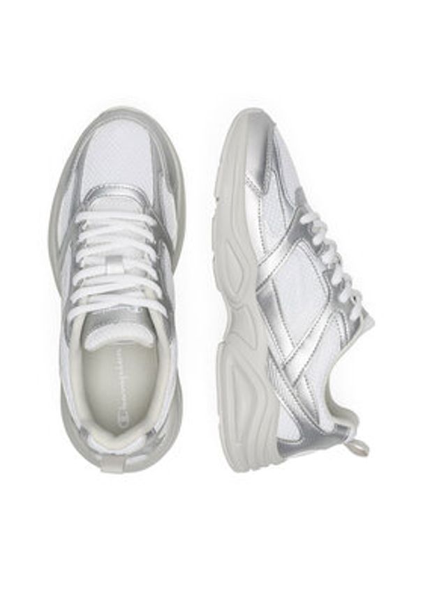 Champion Sneakersy RUN 202 K S11728-EM007 Srebrny. Kolor: srebrny. Materiał: materiał, syntetyk. Sport: bieganie