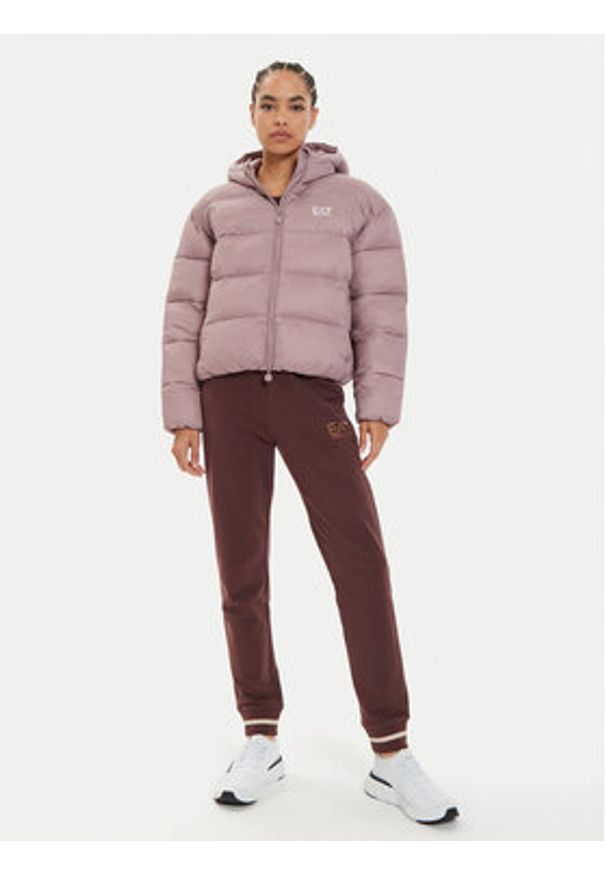 EA7 Emporio Armani Kurtka zimowa 6DTB17 TNGPZ Różowy Regular Fit. Kolor: różowy. Materiał: syntetyk. Sezon: zima