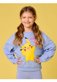 Sinsay - Bluza Pokémon - niebieski. Kolor: niebieski. Materiał: bawełna. Długość rękawa: długi rękaw. Długość: długie