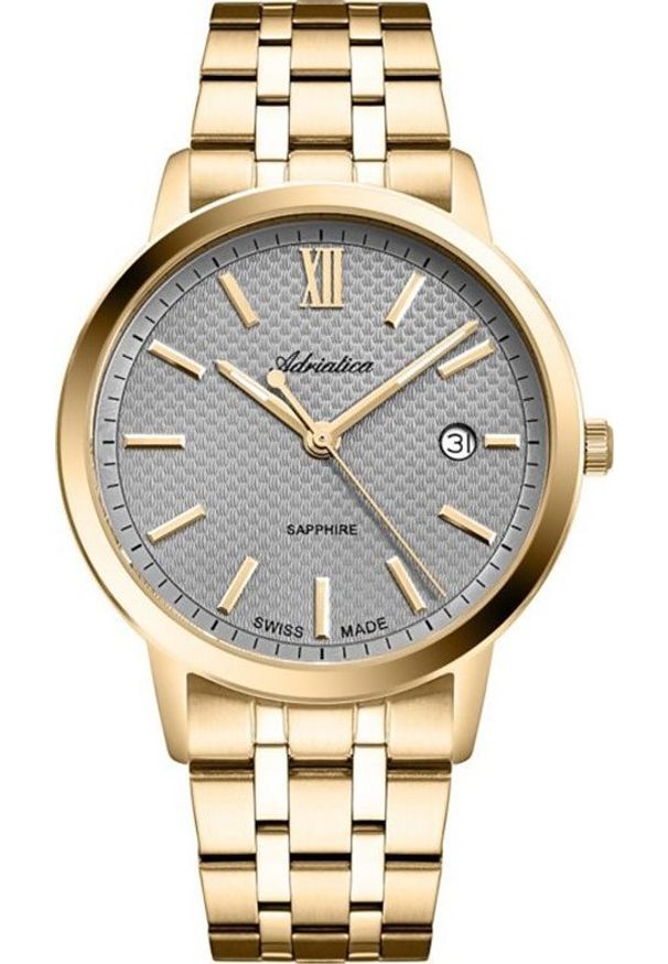 Zegarek Adriatica Zegarek męski Adriatica A8333.1167Q złoty. Kolor: złoty