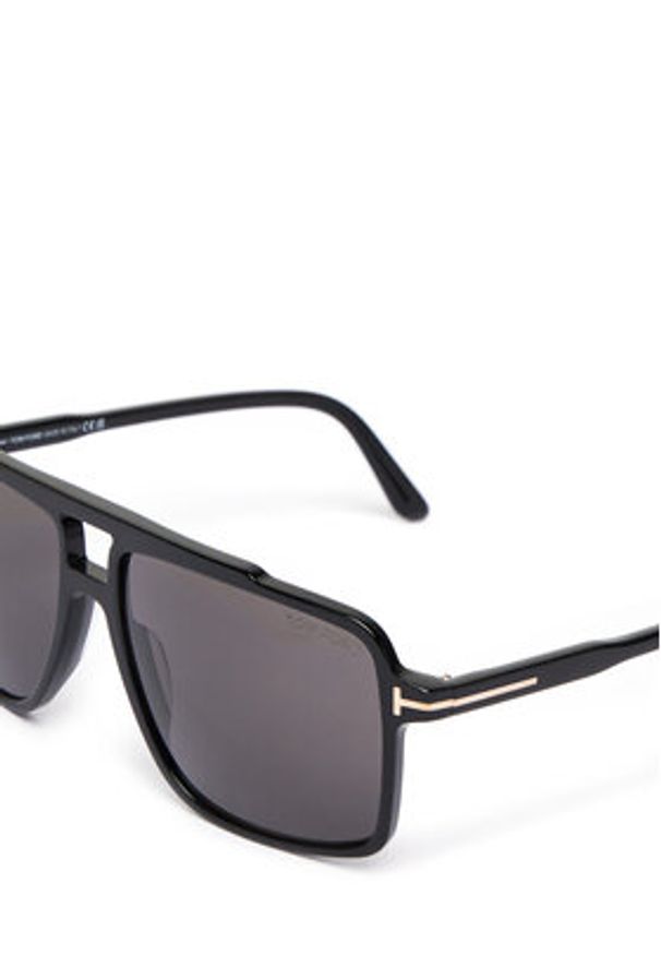 Tom Ford Okulary przeciwsłoneczne Kemp FT1177 01A Czarny. Kolor: czarny