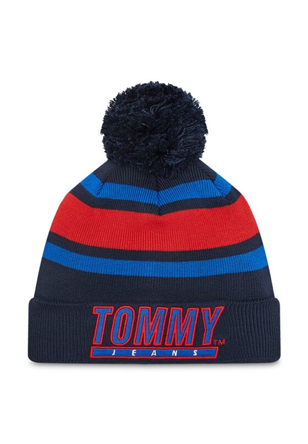 Tommy Jeans Czapka Heritage Stadium AM0AM10582 Granatowy. Kolor: niebieski. Materiał: akryl, materiał