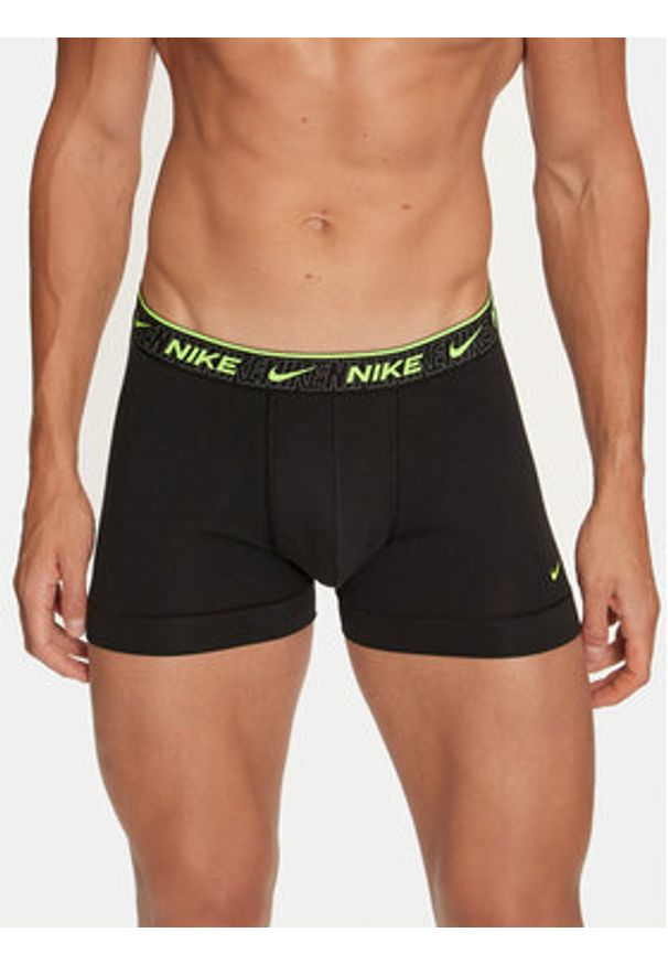 Nike Komplet 3 par bokserek Trunk 0000KE1008 Czarny. Kolor: czarny. Materiał: bawełna