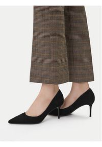 Gino Rossi - GINO ROSSI Szpilki EO-V2525-893 Czarny. Kolor: czarny. Materiał: zamsz, skóra. Obcas: na szpilce #5