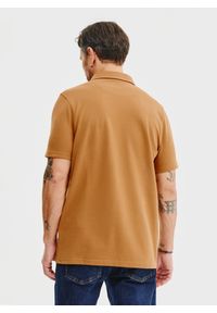 Pako Lorente - PAKO LORENTE – Męski t-shirt polo w kolorze beżowym. Okazja: na co dzień. Typ kołnierza: polo. Kolor: zielony, beżowy, brązowy. Materiał: bawełna, poliester. Styl: casual #6