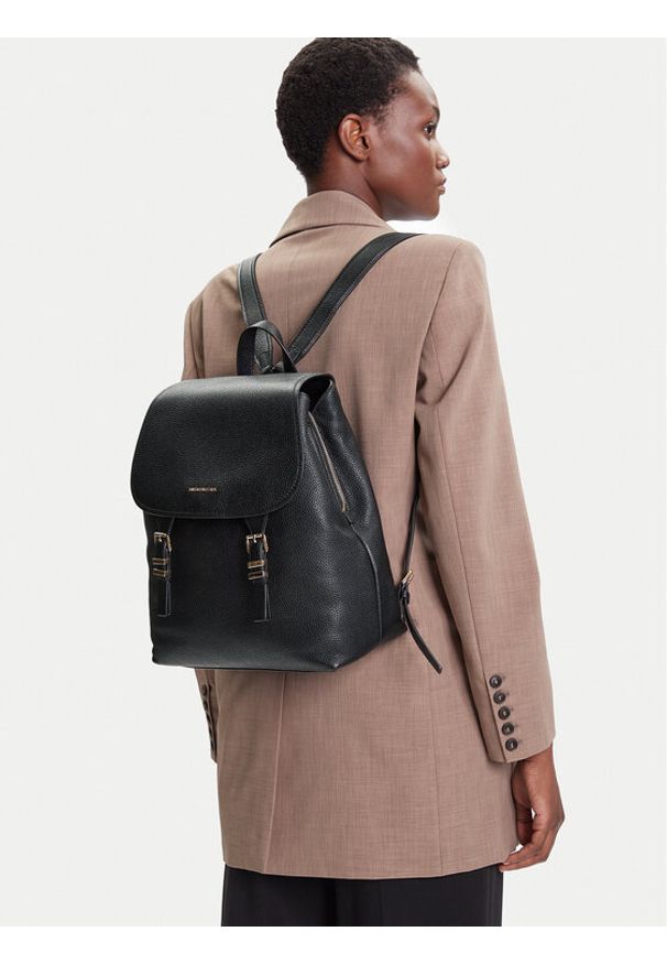 MICHAEL Michael Kors Plecak Quinn 30T5GQNB2L Czarny. Kolor: czarny. Materiał: skóra