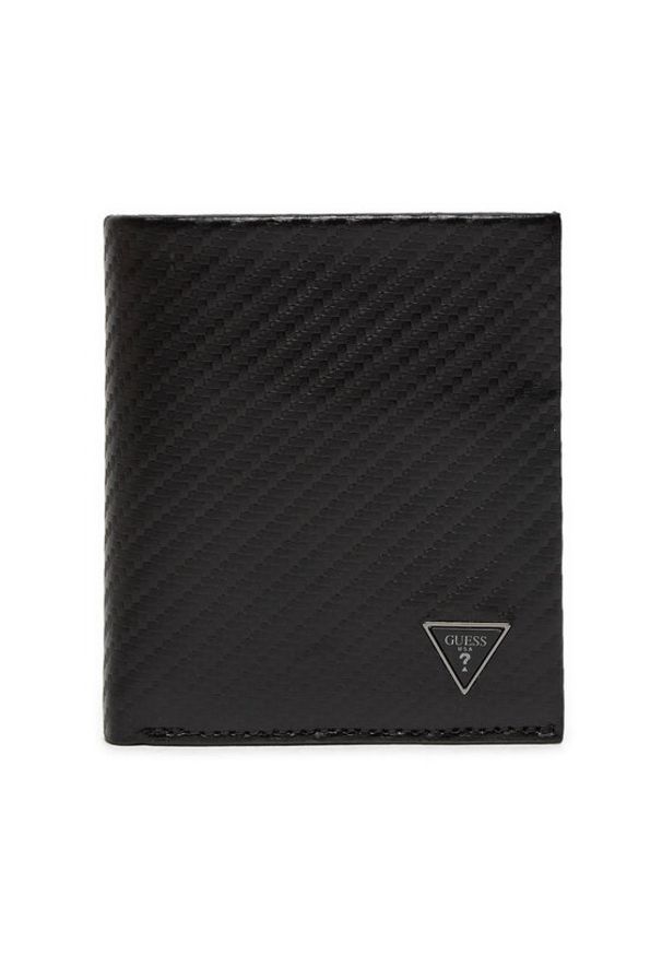 Guess Portfel Mito SMMTCL LEA22 Czarny. Kolor: czarny. Materiał: skóra