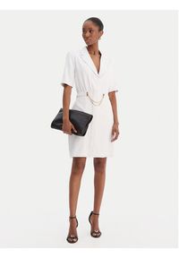 Fracomina Sukienka koktajlowa FS25SD1001W47601 Biały Regular Fit. Kolor: biały. Materiał: syntetyk. Styl: wizytowy #3