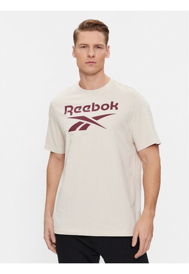 Reebok T-Shirt IM1621 Beżowy. Kolor: beżowy. Materiał: bawełna