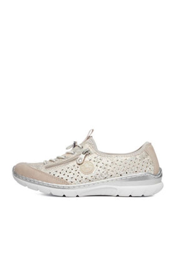 Rieker Sneakersy CEO-L3252-92 Beżowy. Kolor: beżowy. Materiał: skóra