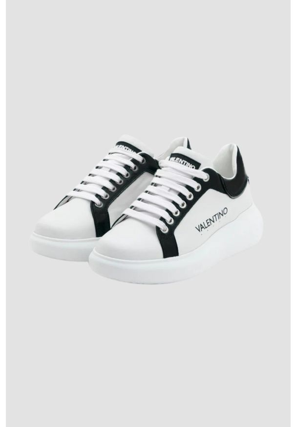 Valentino by Mario Valentino - VALENTINO Białe sneakersy damskie Bounce S Sneaker Lace-up, Rozmiar 37. Kolor: biały
