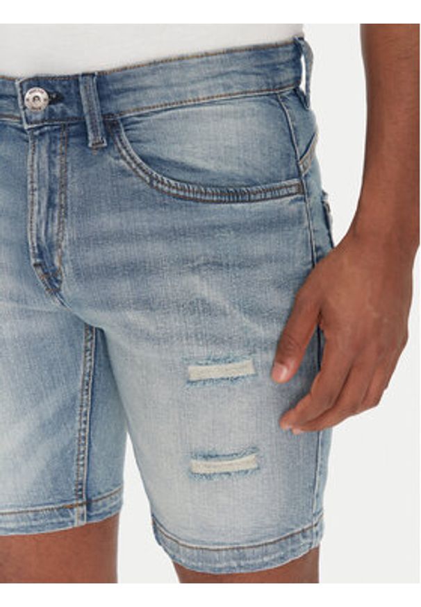 INDICODE Szorty jeansowe Sejer 70-849 Niebieski Slim Fit. Kolor: niebieski. Materiał: bawełna